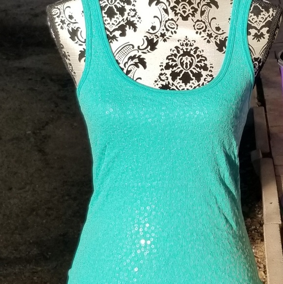 Aeropostale NEW Aqua sequined accepting offers obo - Picture 3 of 5